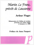 Martin Le Franc, prévôt de Lausanne - Arthur Piaget